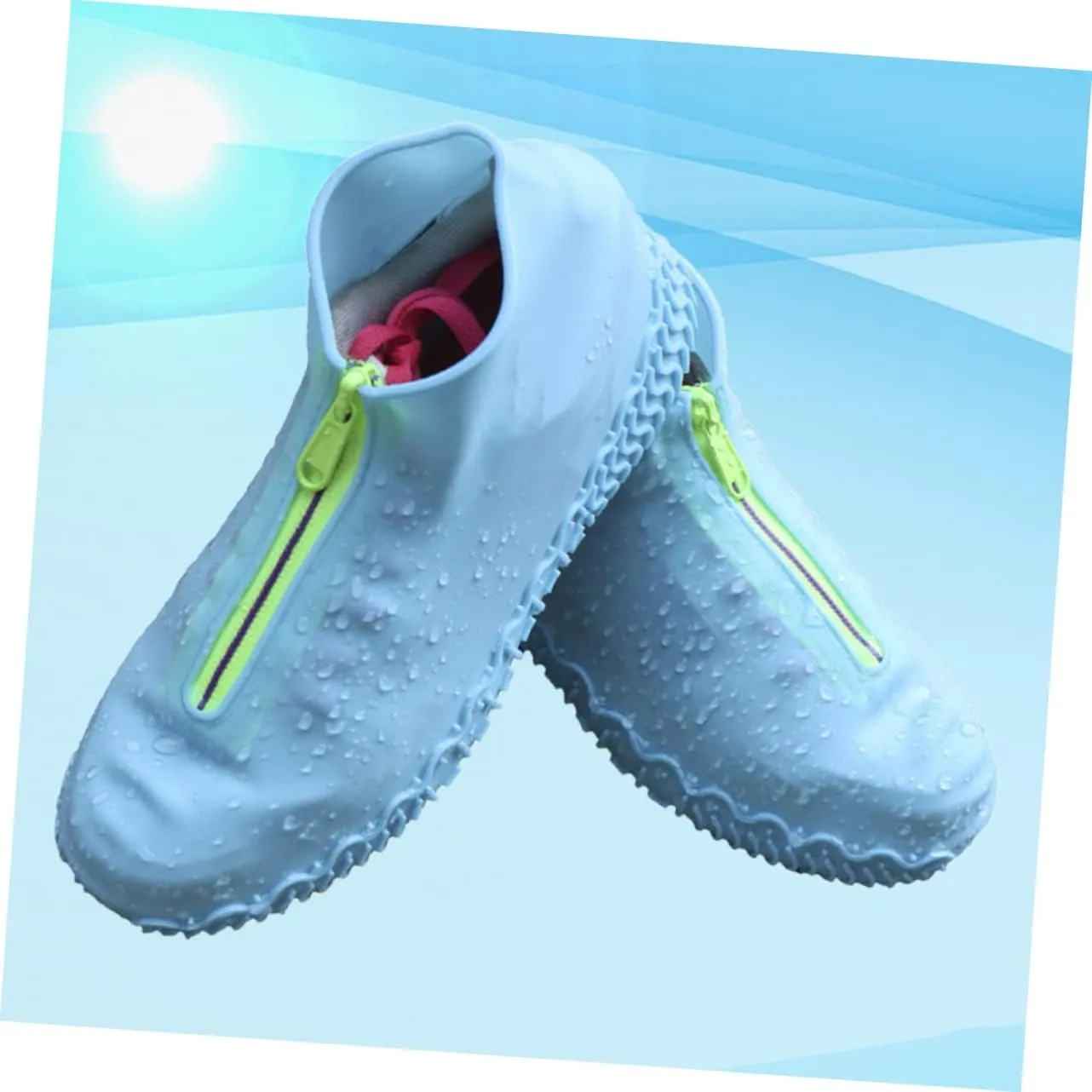 1 Pair Silicone Shoes Cover Rain Boots Mud Shoe Coverings Waterproof Boot Covers Shoe Covers Shoes