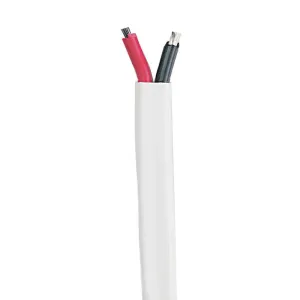 14/2 Gauge Flat Multi Conductor Marine Boat Duplex Cable - Red/Black - 100'