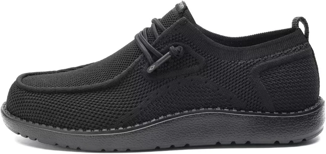 1TAZERO Mens Wide Shoes Casual Slip On Shoes for Men - Men Loafers Wide Comfortable Boat Shoes with Arch Support