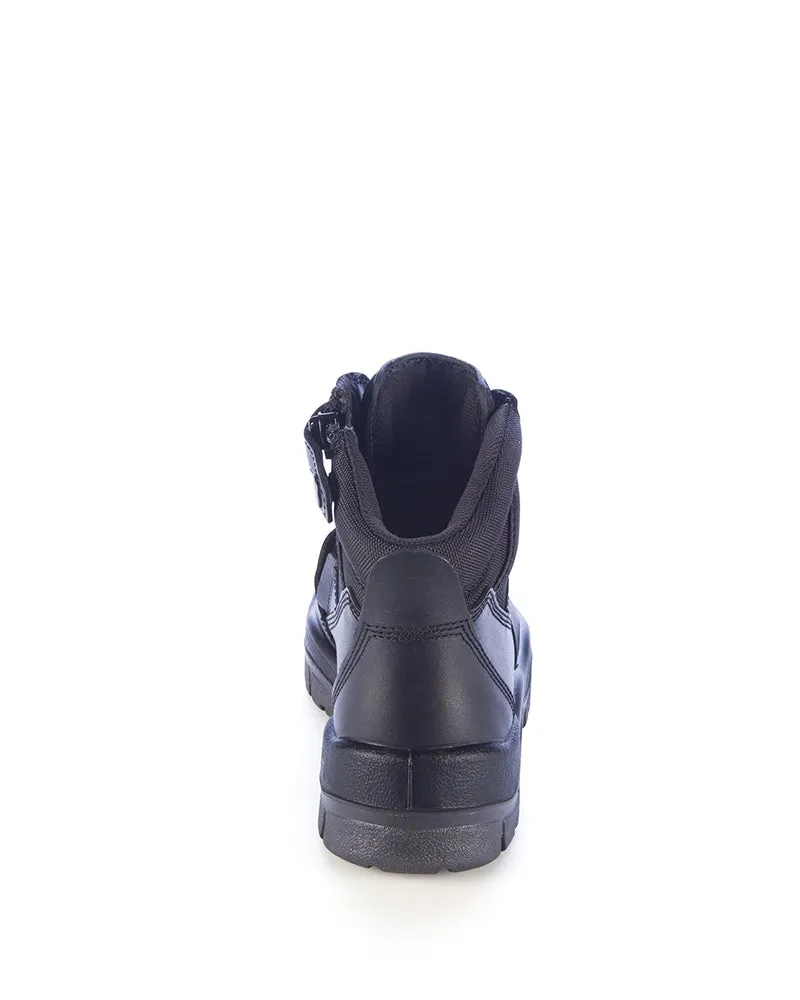 261020-Black Mongrel ZipSider Boot (With Steel Toe Cap)-BLACK