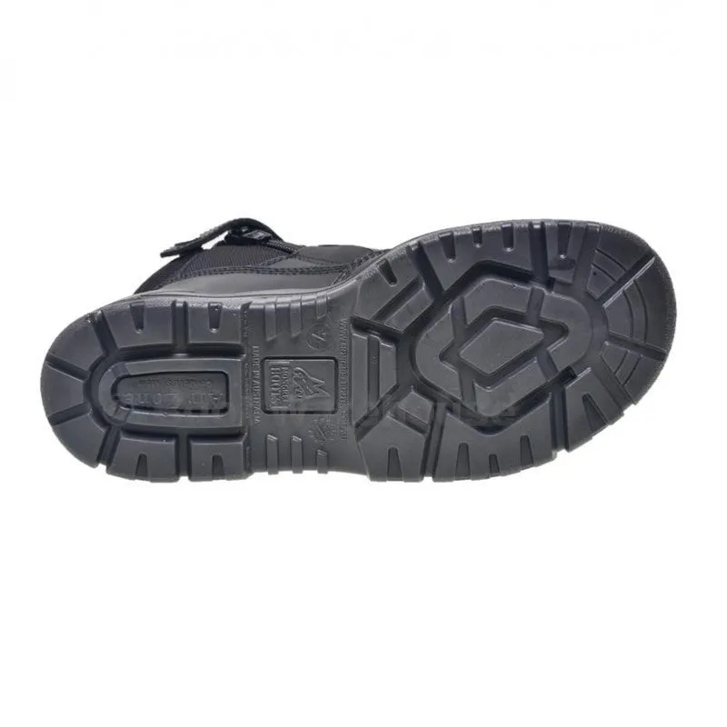 261020-Black Mongrel ZipSider Boot (With Steel Toe Cap)-BLACK
