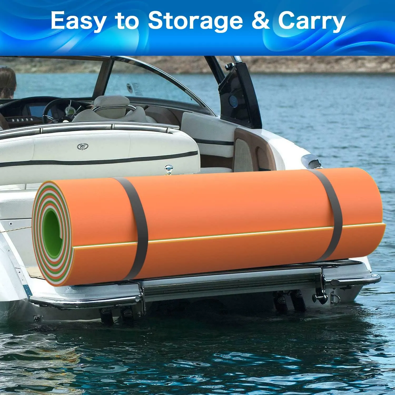 3 Layers XPE Foam Floating Mat Water Mats, 7/9/12/18 Ft Tear-Resistant Lily Pad Lilly Pad Water Matt, Lily Pad Floating Swim Mat for Lake, Ocean, Beach, River