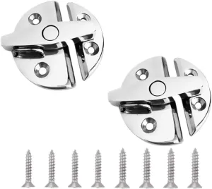 316 Marine Stainless Steel Boat Door Latch Round 55mm Boat Twist Lock fit for Boat and Many External Cabinet Applications