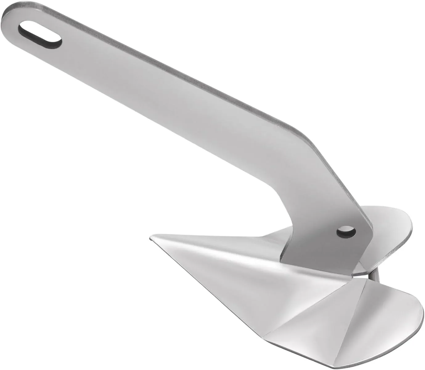 32lbs Boat Anchor Delta/Wing Style Boat Anchor Stainless Steel 316 Triangular Plow Anchor for Small Yacht