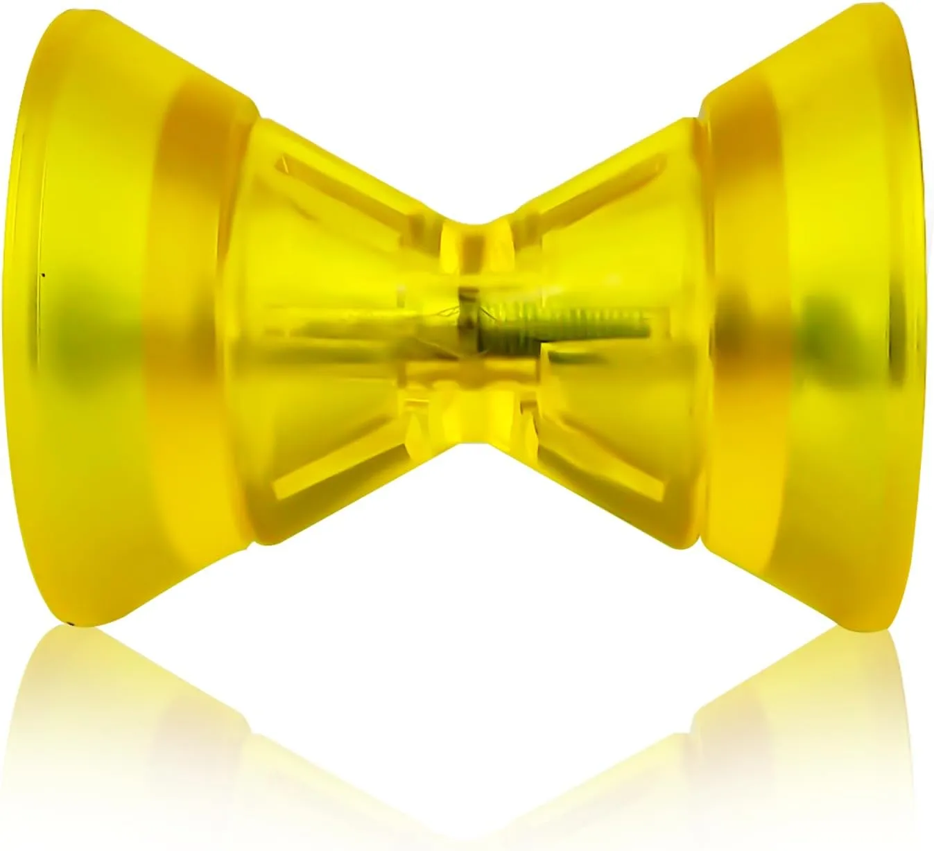 3" Boat Trailer Roller Assembly with Spoke fits 1/2" Shaft, Boat Bow Roller fits 3 inch Wide Bracket