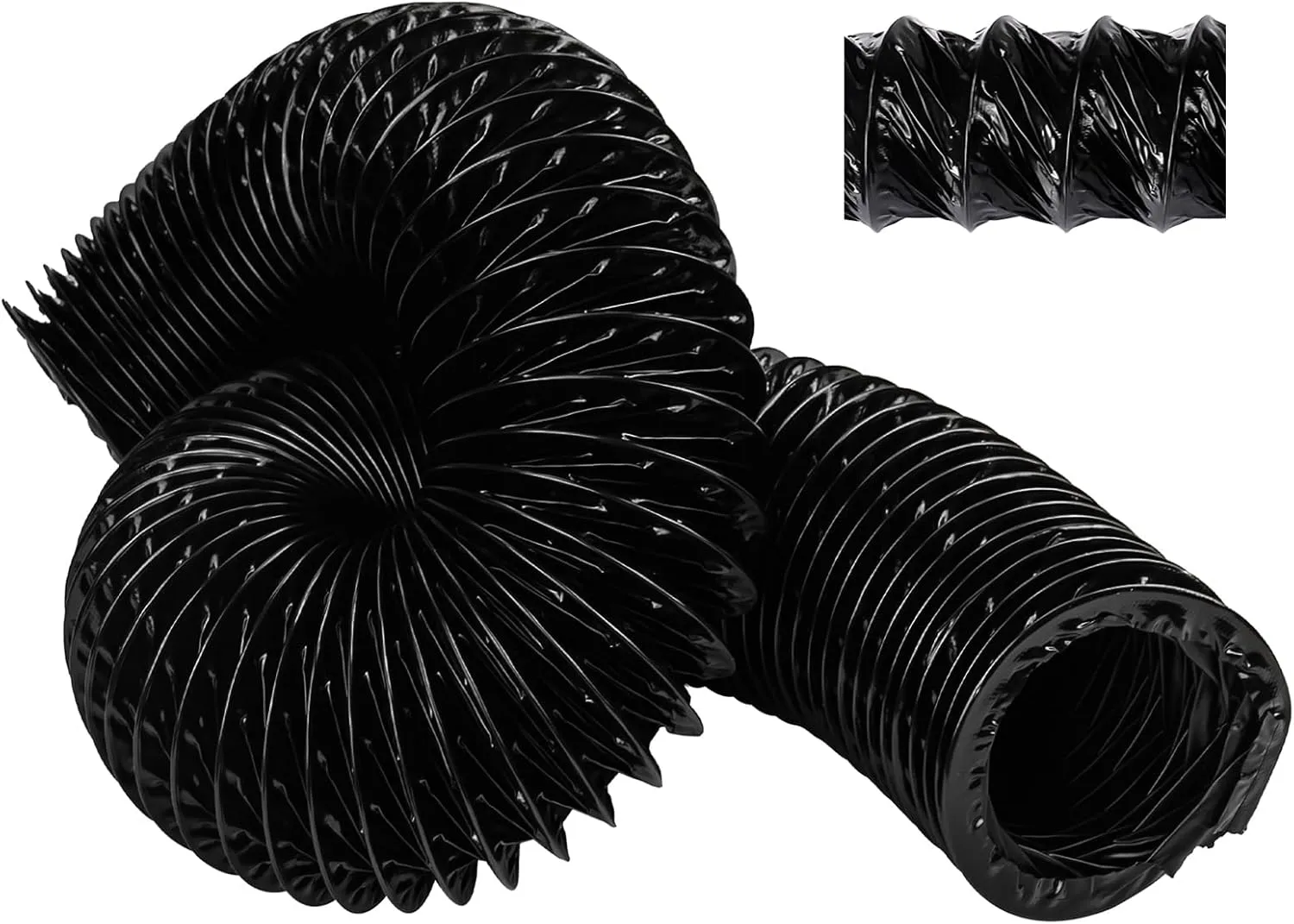 3" Marine Blower Hose Replacement for Boat Vent Bilge Blower Exhaust Fan, Marine Exhaust Hose Fit for 3 Inch Flexible Marine Blower Duct Hose, Ventilation Systems and Boat Bilge Heater, 10 Feet, Black