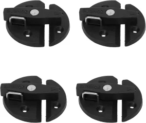 4 Sets Boat Cabinet Reinforced Nylon 59mm Round Turn Button Lock for Yacht RV Door Cabinet Hatch Boat Cabinet Latch Marine Cabinet Latches Marine Latch