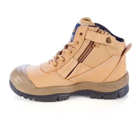 461050-ZipSider Boot w/ Scuff Cap-WHEAT