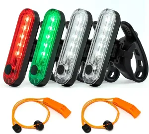 4Pack Navigation Lighting Kit Red Green Boat Bow Stern Light Marine Safey Lights for Skiff Dinghy Yacht Kayak Pontoon Sailboat Paddle Board Jet Ski Jon Bass Boat Deck Waterproof Port Starboard Light