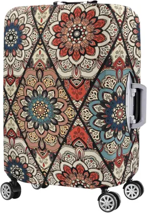 7-Mi Travel Trolley Case Cover Protector Suitcase Cover 29"-30" Trolley case Luggage Storage Covers for Men Women, Retro