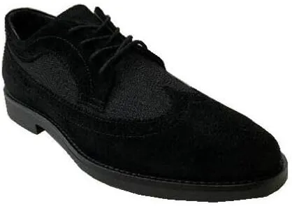 A. Testoni Made in Italy Diffusion Suede and Nylon Oxford Shoes (for Men) Size