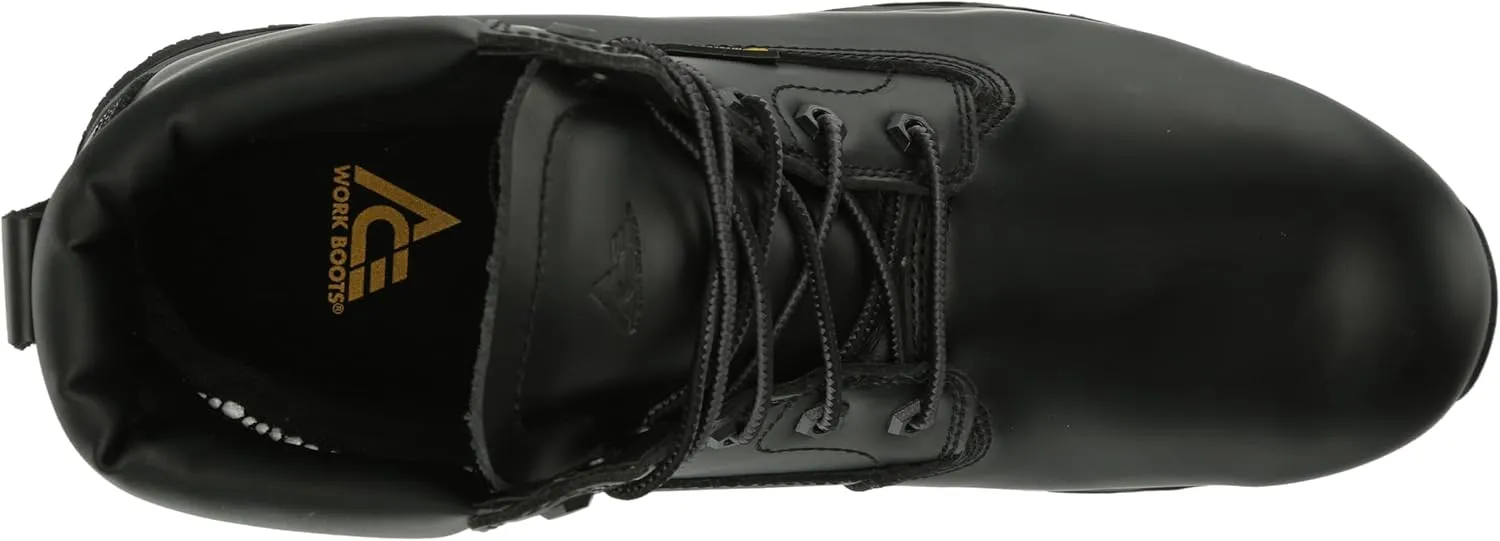 ACE Work Boots by SFC Pike Chill, Men's Composite Toe (CT) or Soft Toe Work Boots, Slip Resistant, Water Resistant, Black