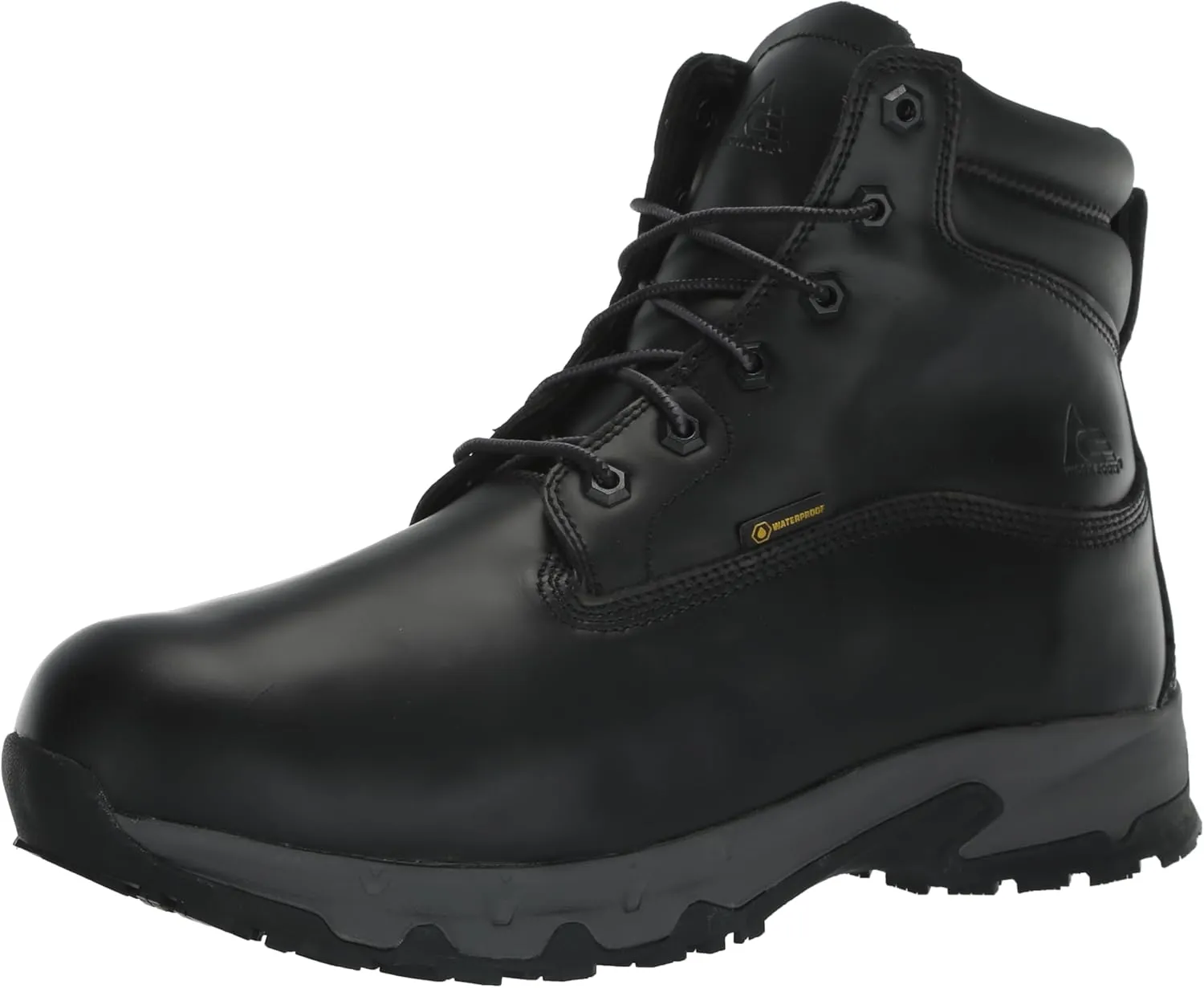 ACE Work Boots by SFC Pike Chill, Men's Composite Toe (CT) or Soft Toe Work Boots, Slip Resistant, Water Resistant, Black