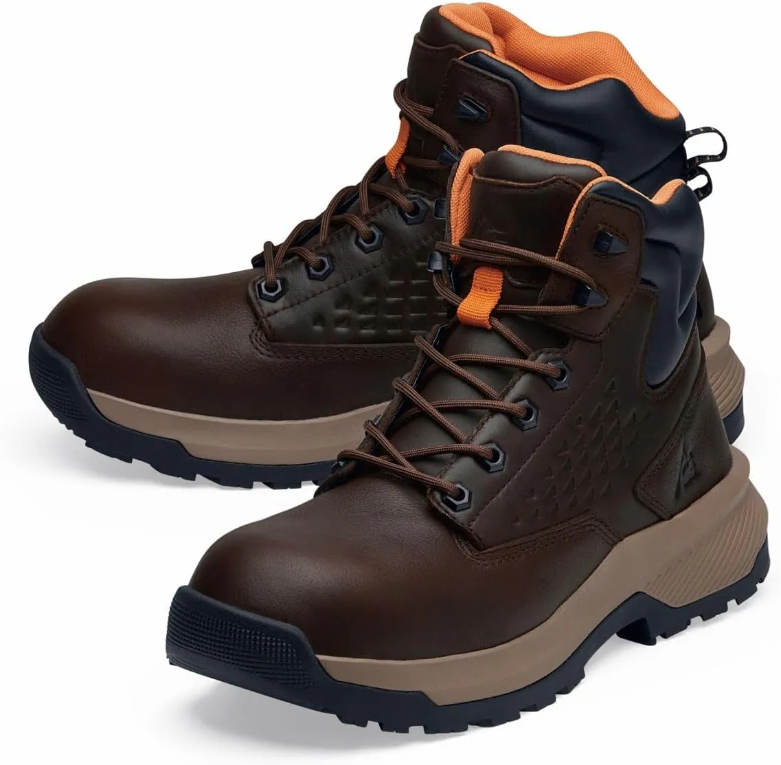ACE Work Boots Everglades, Men's 6" Nano Composite Toe (NCT) Work Boots, Slip Resistant, Water Resistant