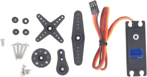 Acouto 20KG RC Digital Servo with Blue Metal Gear for Precise Control in /10 RC Cars and Boats - and Reliable Performance