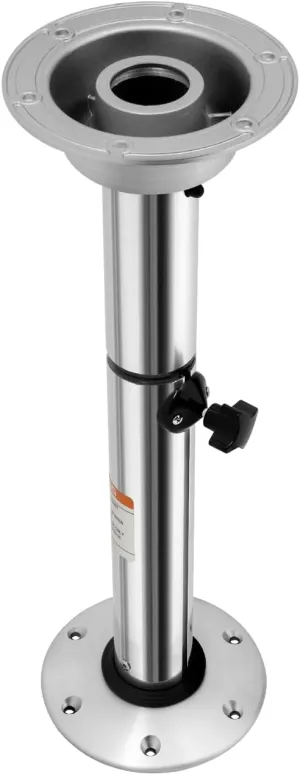 Adjustable Table Pedestal Detachable Table Base Stand 22"-28" Aluminum Leg Base Mount Frame Stand Mount Kit for RV, Marine Boat, Caravan