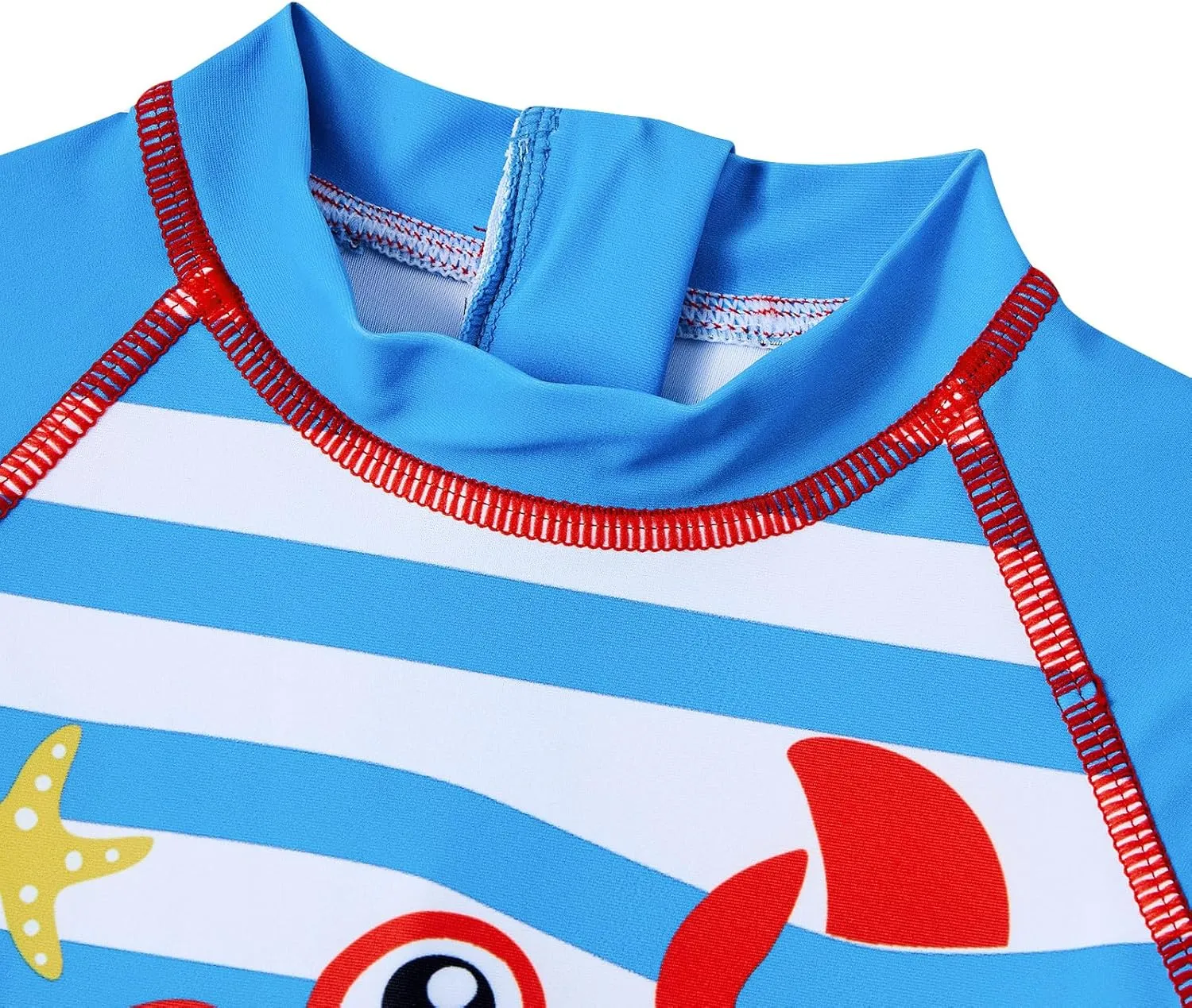 ADUKIDE Baby Boys Swimsuit Summer Beach Rash Guard Swimwear One Piece Sunsuit with Sun Hat 3-24 Months