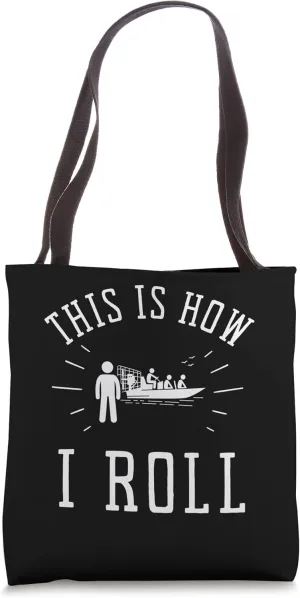 Airboat Swamp Hydroplane Fanboat Airboating Hover Boat Tote Bag