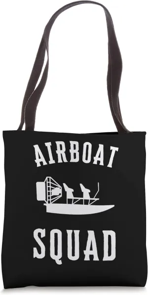 Airboat Swamp Hydroplane Fanboat Airboating Hover Boat Tote Bag