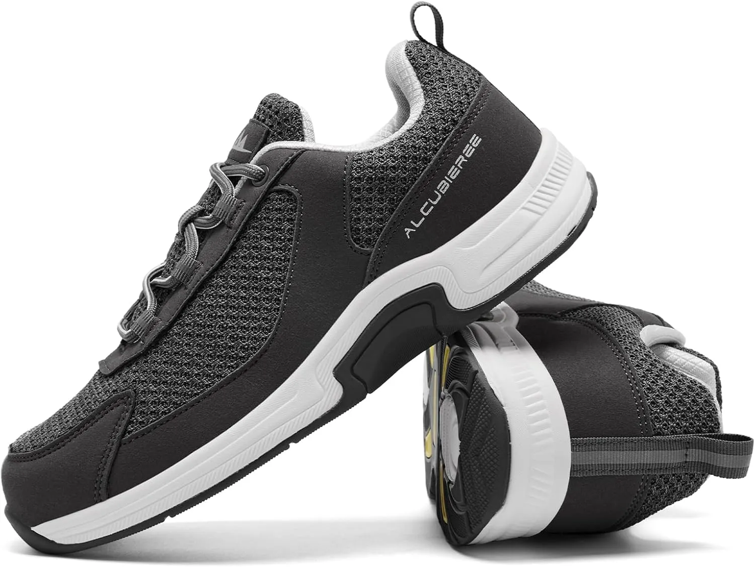 alcubieree OTR Mens Walking Shoes Diabetic Orthopedic Sneakers for Plantar Fasciitis