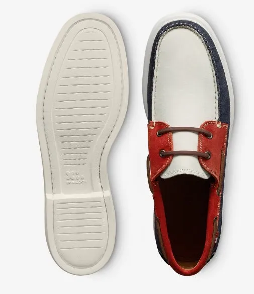 Allen Edmonds Red/White/Blue Panama Boat Shoe