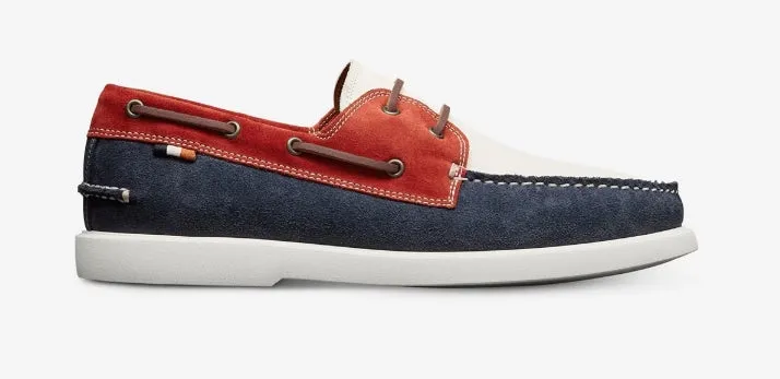 Allen Edmonds Red/White/Blue Panama Boat Shoe