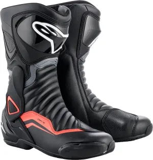 Alpinestars Unisex's Motorcycle Shoes, Black Grey Fluo Red, 47 EU