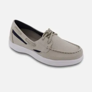Apexfoot Women's Boat Shoe Petals Sydney - Tan - Wide (D)