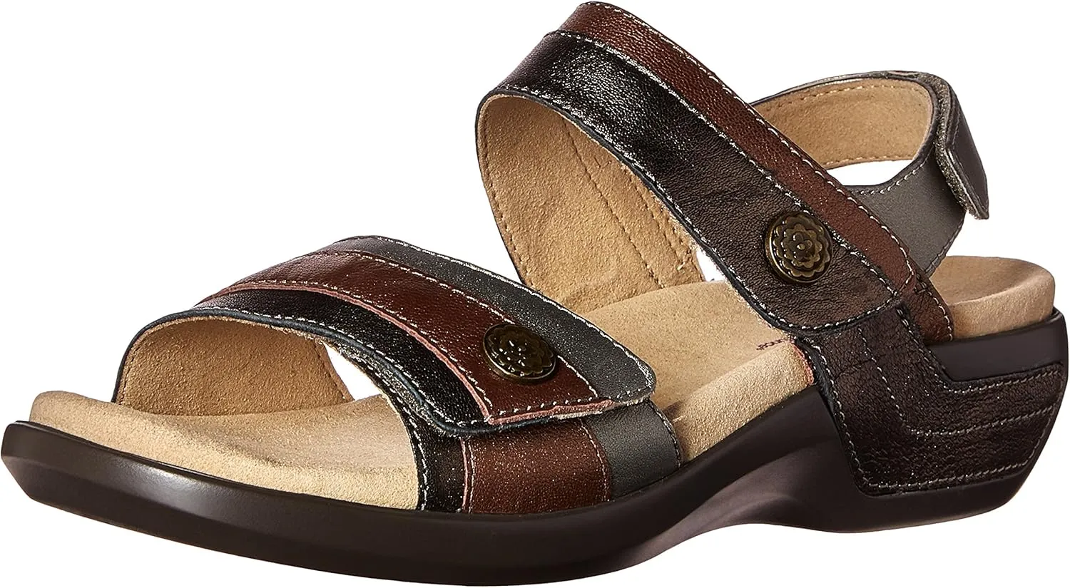 Aravon Women's Katherine-AR Flat Sandal