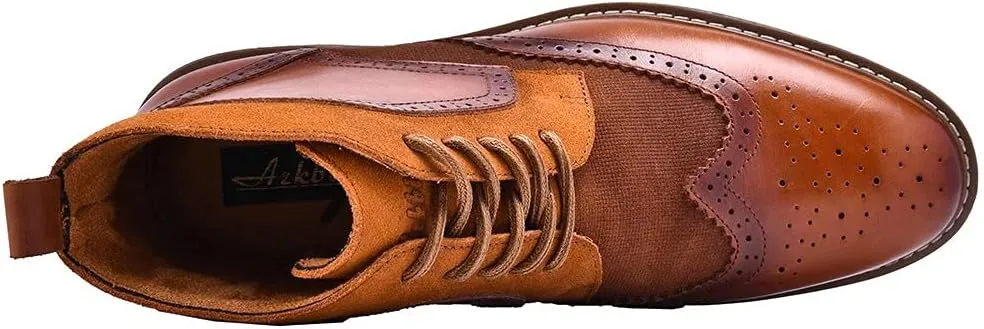 Arkbird Chelsea Ankle Boots for Men Genuine Leather Oxford Casual and Formal Dress Boot