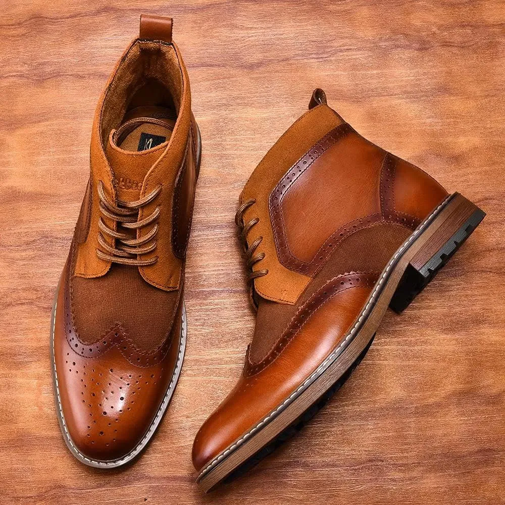 Arkbird Chelsea Ankle Boots for Men Genuine Leather Oxford Casual and Formal Dress Boot