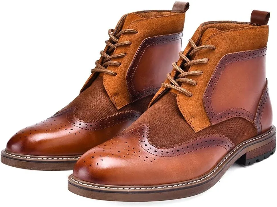 Arkbird Chelsea Ankle Boots for Men Genuine Leather Oxford Casual and Formal Dress Boot