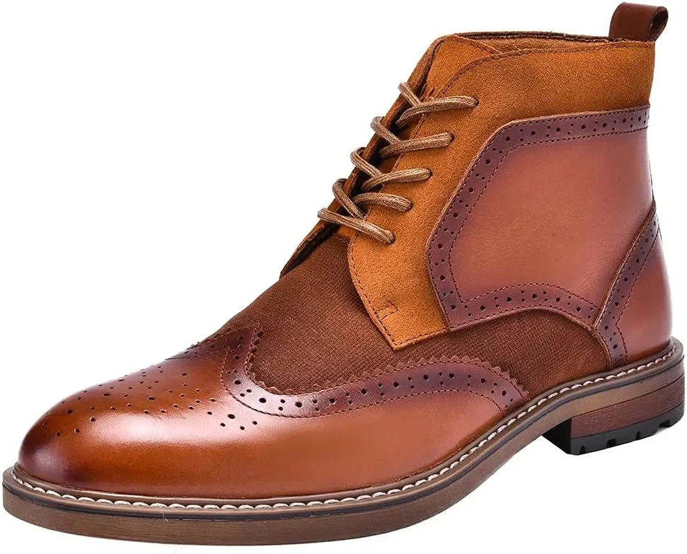 Arkbird Chelsea Ankle Boots for Men Genuine Leather Oxford Casual and Formal Dress Boot