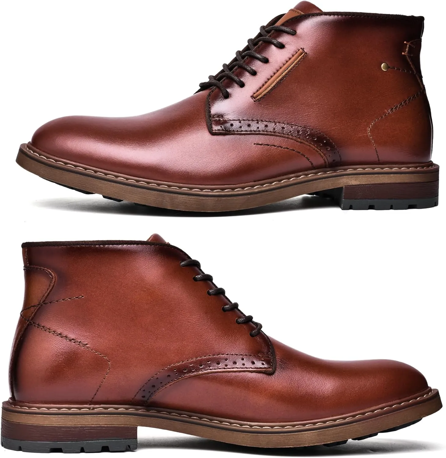Arkbird Mens Chukka Boots Suede Leather Classic Fashion Casual Ankle Lace-up Dress Boots for Men