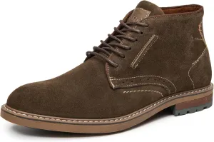 Arkbird Mens Chukka Boots Suede Leather Classic Fashion Casual Ankle Lace-up Dress Boots for Men