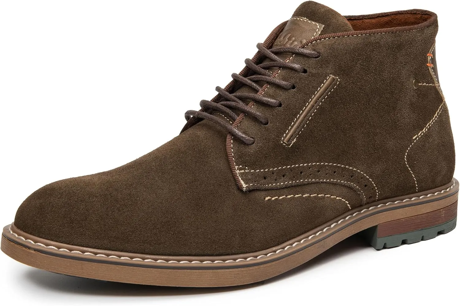 Arkbird Mens Chukka Boots Suede Leather Classic Fashion Casual Ankle Lace-up Dress Boots for Men
