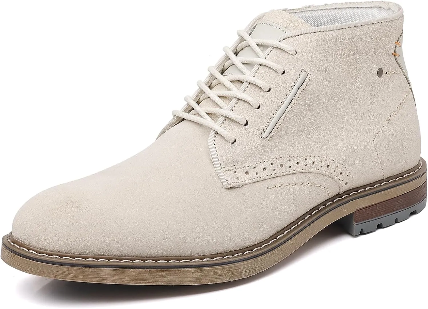 Arkbird Mens Chukka Boots Suede Leather Classic Fashion Casual Ankle Lace-up Dress Boots for Men