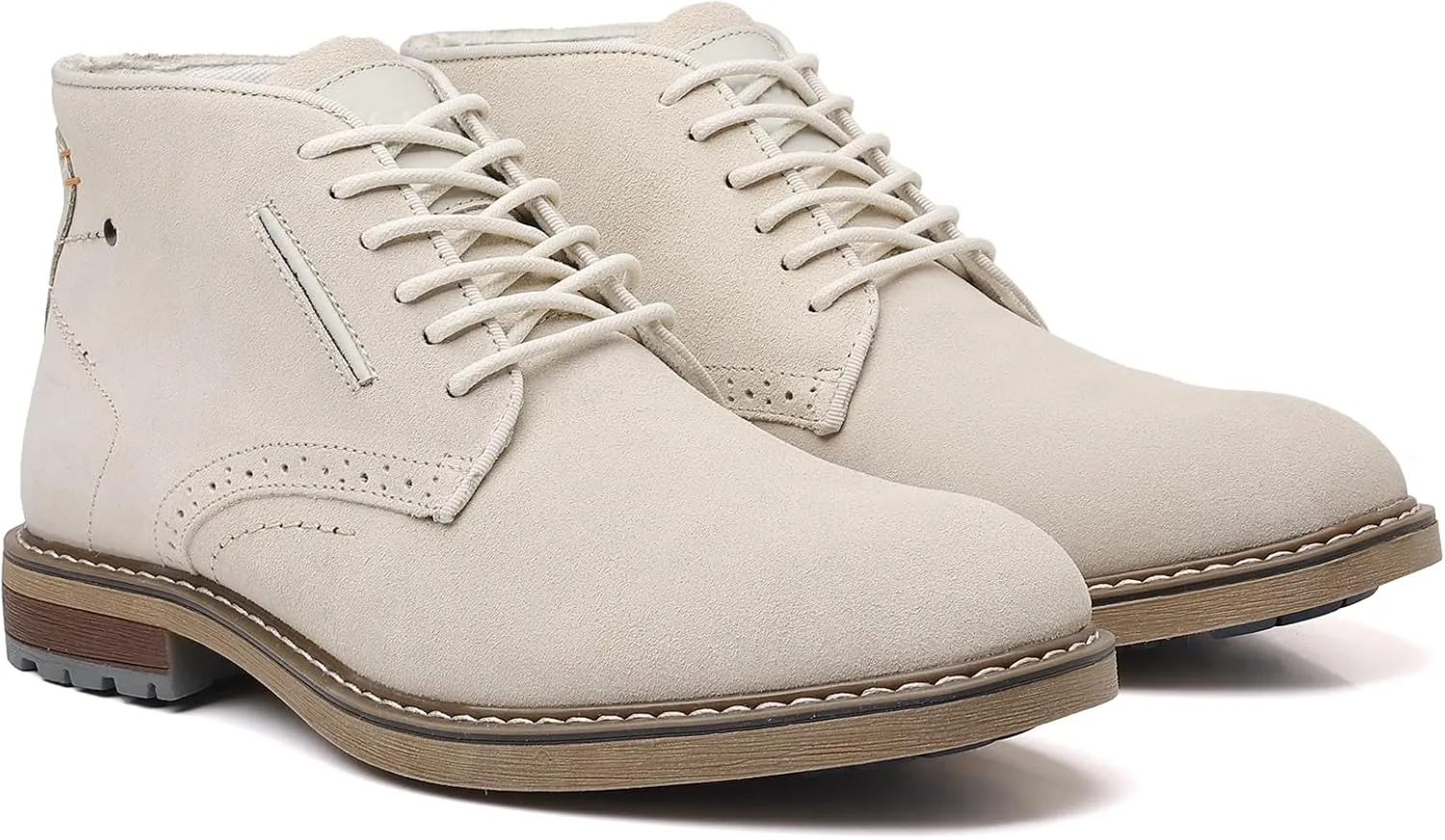 Arkbird Mens Chukka Boots Suede Leather Classic Fashion Casual Ankle Lace-up Dress Boots for Men