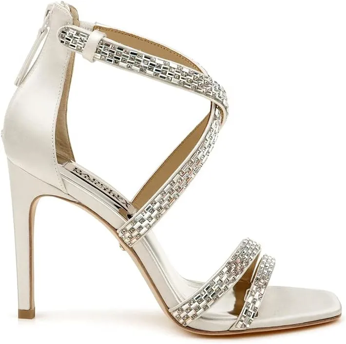Badgley Mischka Women's Back Zip, Heeled Sandal