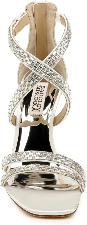 Badgley Mischka Women's Back Zip, Heeled Sandal