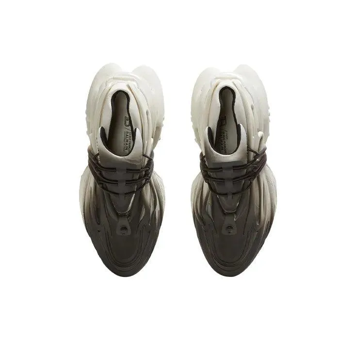 BALMAIN Unicorn Low 'White Black Gradient'