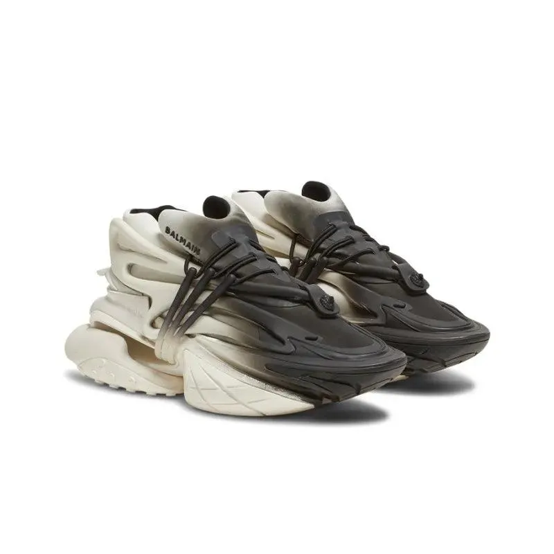 BALMAIN Unicorn Low 'White Black Gradient'