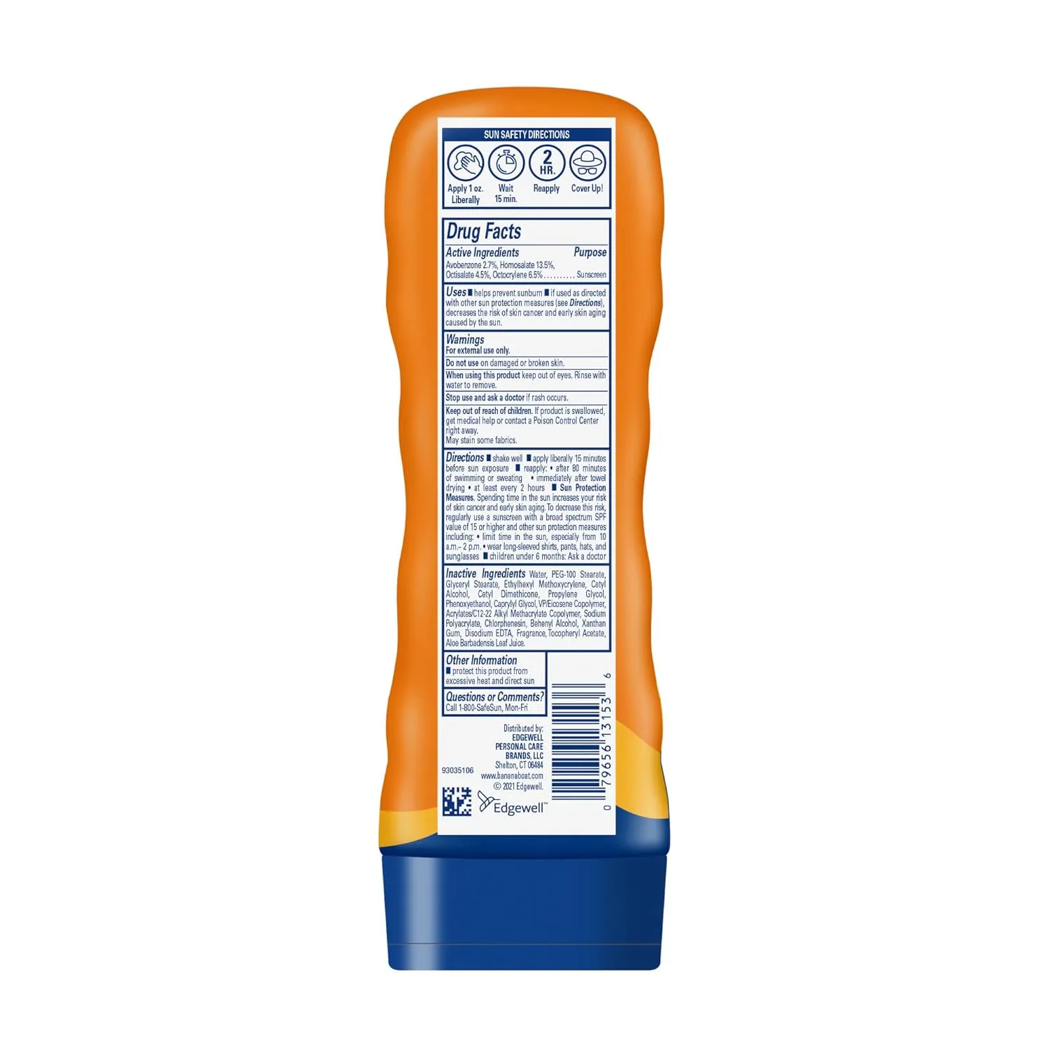 Banana Boat Sport Ultra Sunscreen Lotion, SPF 65, 8oz (Pack of 2)