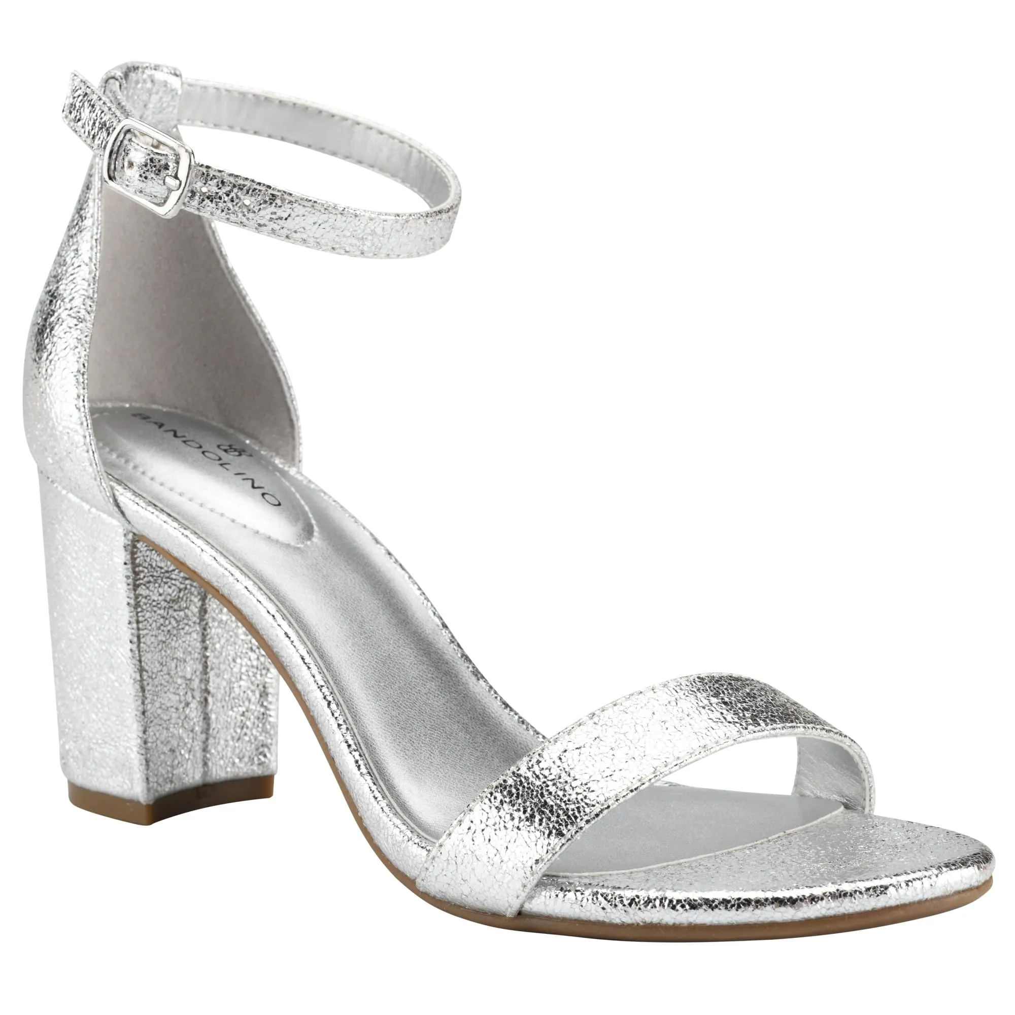 Bandolino Women's Armory Heeled Sandal, Moon, 7.5