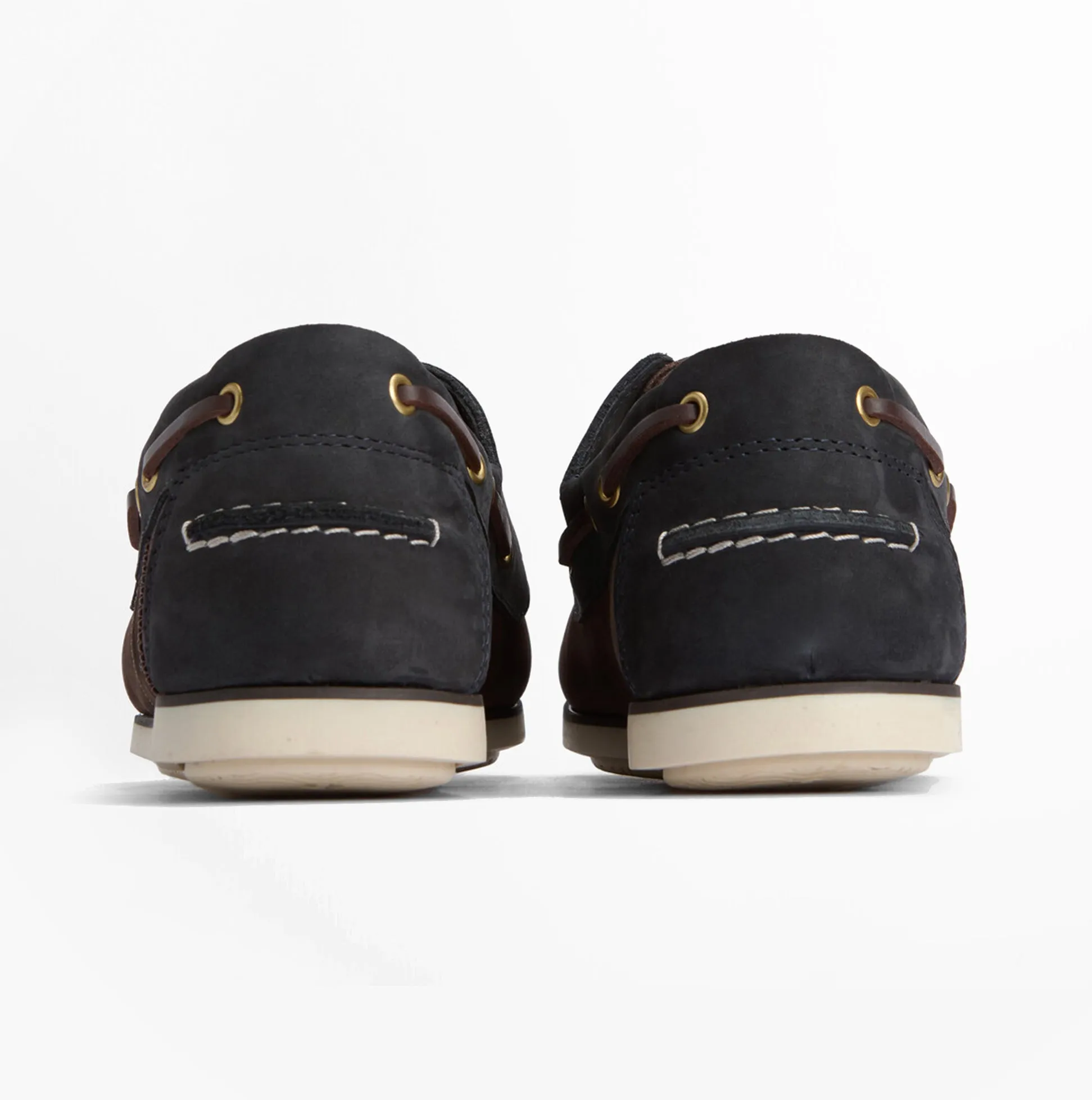 Barbour WAKE Mens Boat Shoes Brown/Navy