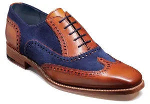 Barker Spencer - Antique Rosewood/Navy Suede