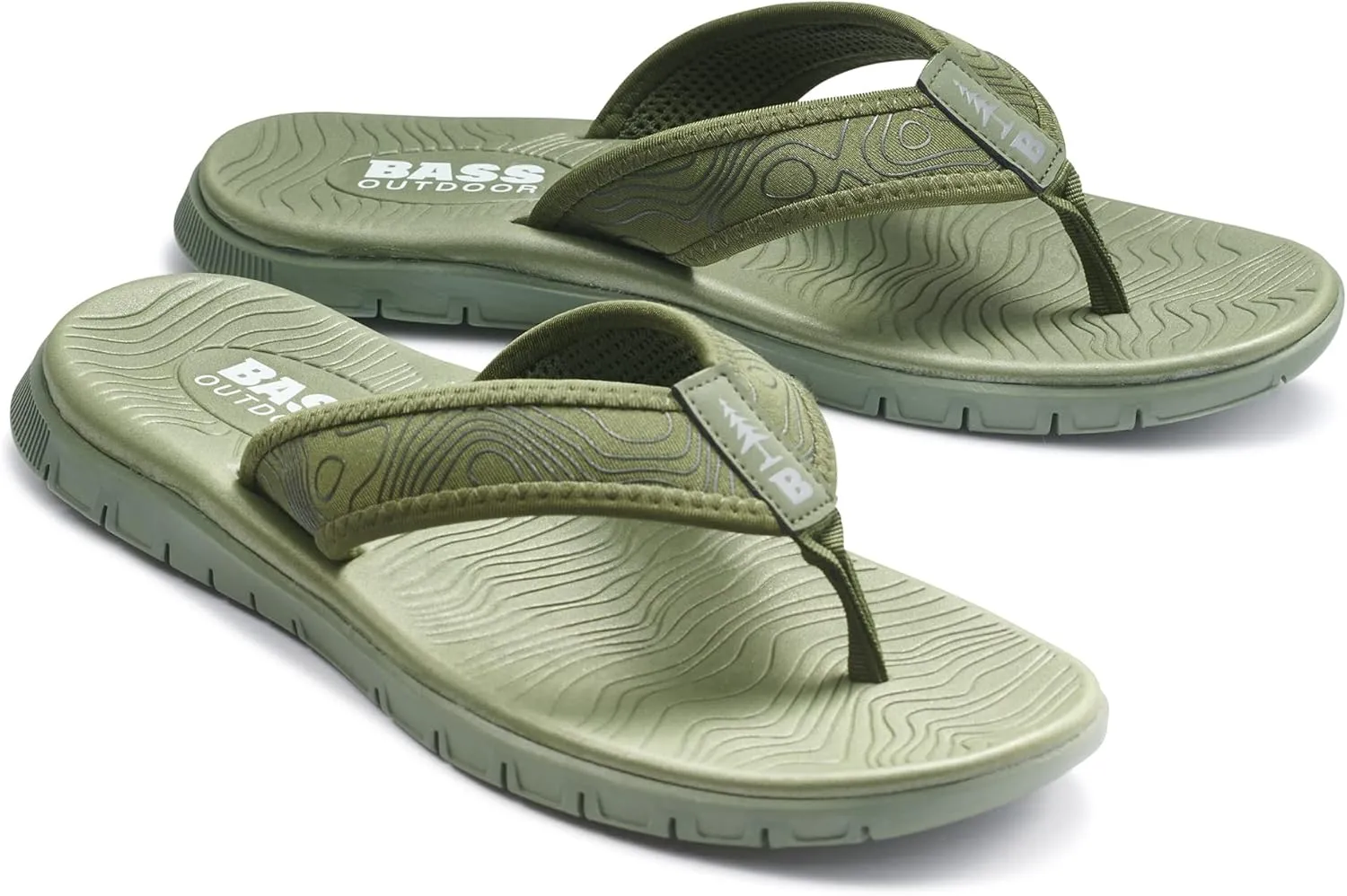 BASS OUTDOOR Men's Topo Thong Everyday Outdoor Sandal Boat Shoe