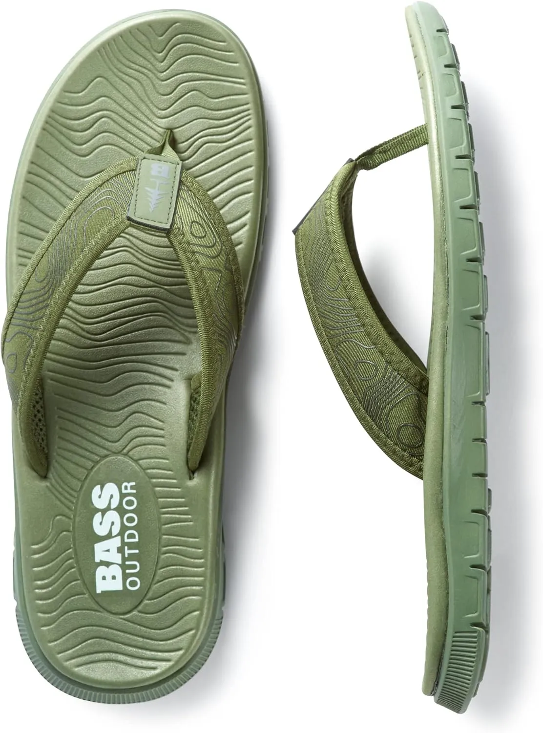 BASS OUTDOOR Men's Topo Thong Everyday Outdoor Sandal Boat Shoe