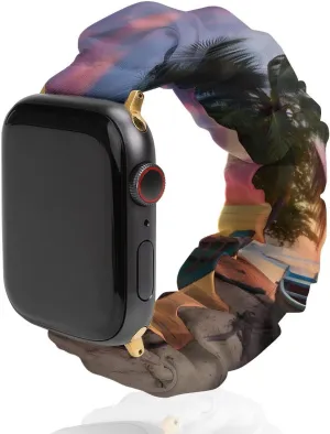 Beach Boat Sunset Watch Bands Elastic Straps Wristbands Replacement Sports Strap Compatible with Apple Watch