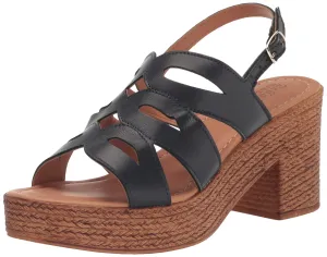 Bella Vita Made in Italy Women's Pri-Italy Heeled Sandal, Navy Leather, 8